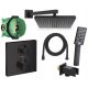 Hansgrohe Ecostat Wand-Badewannen- und Duscharmatur, schwarz