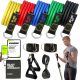  SET MIT 5 WIDERSTANDSLEITFADEN FÜR ÜBUNGEN, WORKOUT-BÄNDER, FITNESS, HOHE QUALITÄT