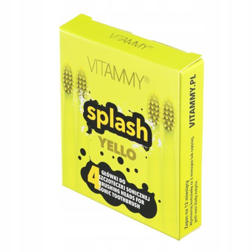  VITAMMY Splash Yello Bürstenköpfe, 4 Stück