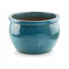    Polnix Blumentopf 28 cm x 28 x 16 cm Durchmesser 28 cm Keramik in Grüntönen