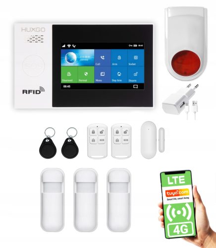Huxgo HXA007 4G B WS R3 Alarmanlage Wireless GSM LTE WiFi