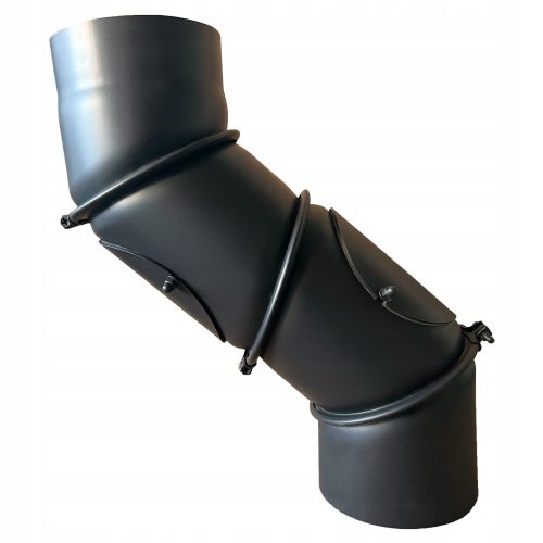 4-Segment Art-Metal verstellbarer Winkel 180 mm mit Dämpfer, schwarz