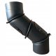 4-Segment Art-Metal verstellbarer Winkel 180 mm mit Dämpfer, schwarz
