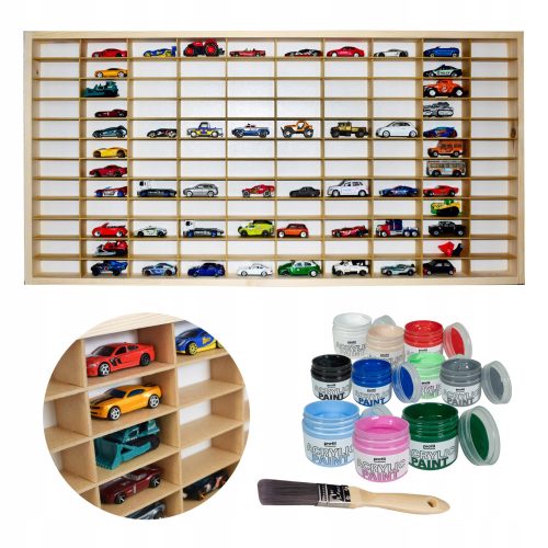  Solides Regal für Hot Wheels + Autos/Aufhängungen
