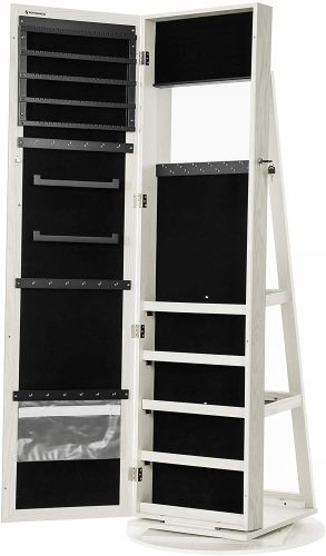  Songmics Schminktisch, mattweiß, 54 x 160 x 54 cm