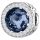  Charms Perle Edelstein Strasssteine Blauer Stein Herzen Herzen Silber 925