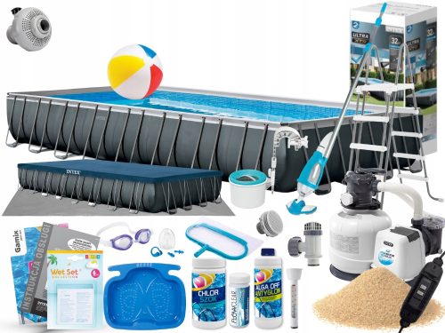 Intex rechteckiger Rahmenpool 975 x 488 cm
