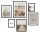 Bilder an der Wand 6x RAHMENBILD-POSTER BOHO-RAHMEN PAMPASGRAS