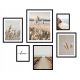 Bilder an der Wand 6x RAHMENBILD-POSTER BOHO-RAHMEN PAMPASGRAS