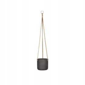    Töpfertöpfe 15 cm x 15 x 14 cm Durchmesser 15 cm Keramik schwarz