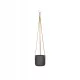  Töpfertöpfe 15 cm x 15 x 14 cm Durchmesser 15 cm Keramik schwarz