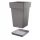 Prosperplast Blumentopf 43,9 cm x 28,9 x 43,9 cm, Kunststoff in Grau- und Silbertönen