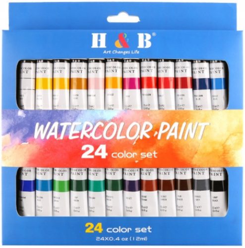  H & B Aquarellfarben 24 Stk.