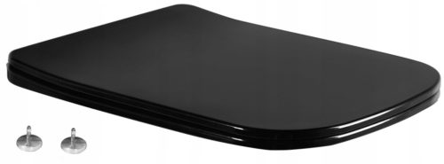  Mexen Teo Toilettensitz, schwarzer Duroplast