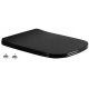  Mexen Teo Toilettensitz, schwarzer Duroplast