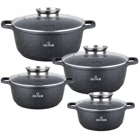  Zilner Premium Aluminium Topfset, 8-tlg.