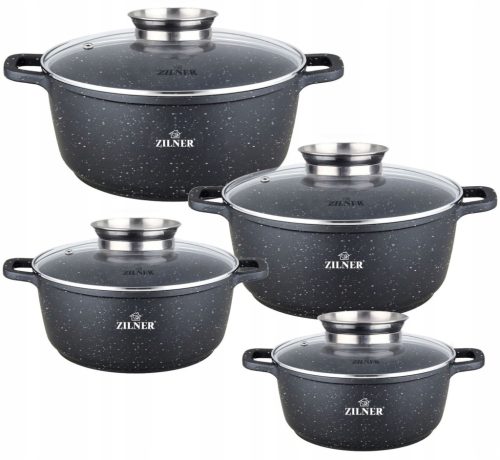  Zilner Premium Aluminium Topfset, 8-tlg.