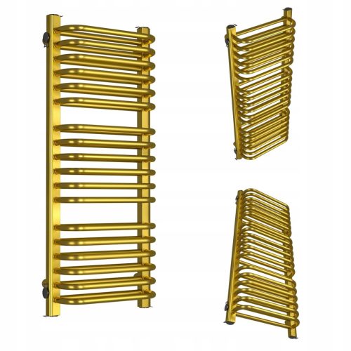  VERTIKALER BADEZIMMERHEIZKÖRPER DOPPEL 1220/500 GOLD