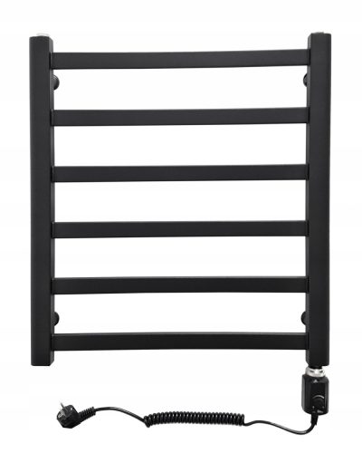 Elektrischer Badheizkörper Scarlet 300 W 550 x 610 mm schwarz