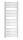  Wasserbadheizkörper Scarlet 500 W 475 x 1170 mm weiß