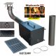  Smoker-Set, Feuerbox, 2mm Blech, Rost, Rohr, XXL-Kniestück