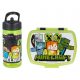  Stor Minecraft Flasche 410 ml + Minecraft Lunchbox Creeper Lunchbox