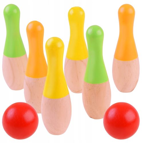 Bunter HOLZBOWLING für Kinderbälle SP0668