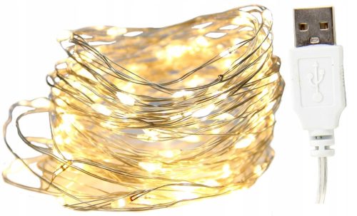  DRAHT-LAMPEN 100 LEDs für USB, Länge 10 m