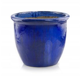    Polnix Blumentopf 49 cm x 49 x 40 cm Durchmesser 49 cm Keramik in Blautönen