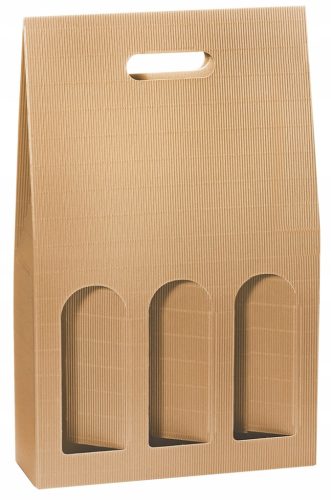  Geschenkbox für 3 Weine mit Natura-Griff