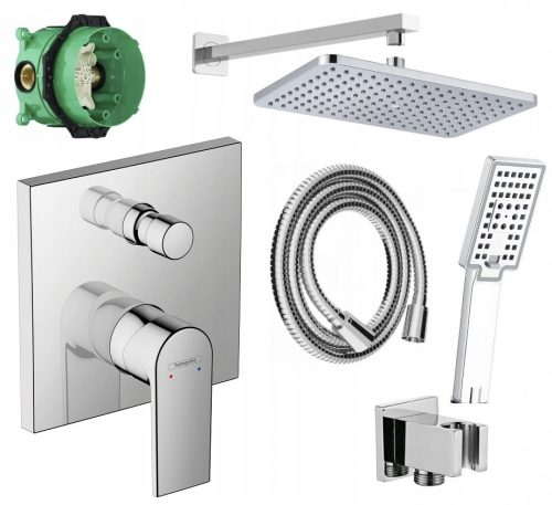 Hansgrohe Vernis Shape Einhebel-Wand-Badewannen- und Duscharmatur, Chrom