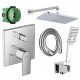 Hansgrohe Vernis Shape Einhebel-Wand-Badewannen- und Duscharmatur, Chrom
