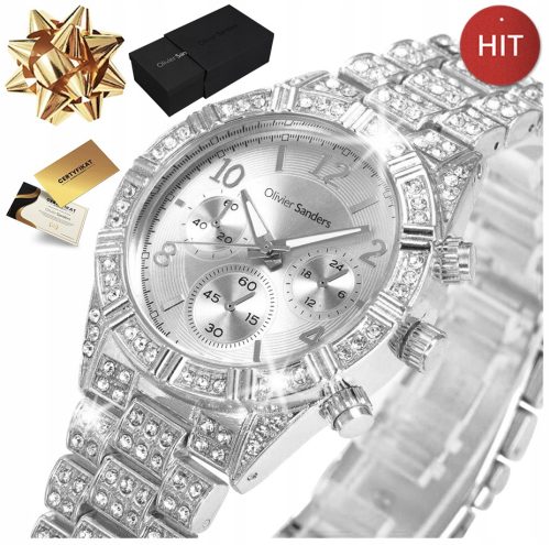  DAMEN-SILBERUHR MIT SWAROVSKI-KRISTALLEN 925 ALS GESCHENK FÜR IHRE FRAU