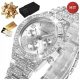  DAMEN-SILBERUHR MIT SWAROVSKI-KRISTALLEN 925 ALS GESCHENK FÜR IHRE FRAU