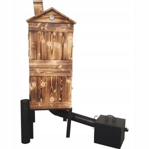 Räucherhaus aus Holz, Räucherofen für den Garten, GROSSES Fertigset