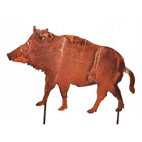    GROSSES SCHEIBER aus METALL zum Einschlagen, Metalldekoration ROST