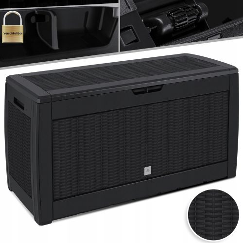 Gartenbox Kunststoff-Gartenbox, 310 l, schwarz