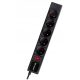  TRACER PowerGear 1,5 m schwarze Steckdosenleiste (5 Steckdosen)