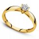  KLASSISCHER GOLD-VERLOBUNGSRING 8K R.8-23