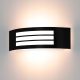 Kwazar Luminaire Gartenwandleuchte schwarz E27 15 W