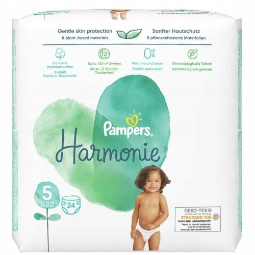  Windeln Windeln Pampers Harmonie 5 / 11-16 kg / 24 Stk.