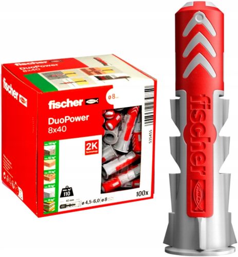 Fischer Universalstifte 555008 8 x 40 mm 0,18 kg / 100 Stk.