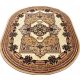 Teppiche Alfa Bcf Shiraz Teppich mit niedrigem Flor, oval, 150 x 210 cm