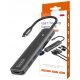  HUB-ADAPTER USB-C SPLITTER 7IN1 HDMI 4K USB 3 SD MacBook M1 M2 M3 PRO AIR