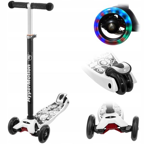  HyperMotion Alamo Hyper dreirädriger Roller, weiß und schwarz
