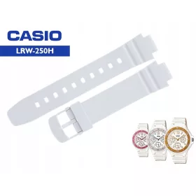  CASIO LRW-250 LRW-250H Armband, glänzend weiß 12 mm