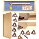 Drehfräser SNR 0020 + PLATTEN FÜR GEWINDE UND KANÄLE FI 20 1 Stk.