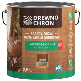 Wasserbasierte Holzschutzbeize 2,5 l Nussbaum dunkel