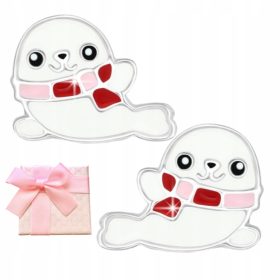  SILBERNE WEIHNACHTS-WINTER-MEER-OHRRINGE FÜR KINDER