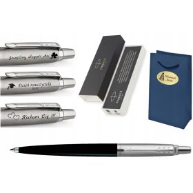  Parker Jotter Kugelschreiber, Schwarz und Silber